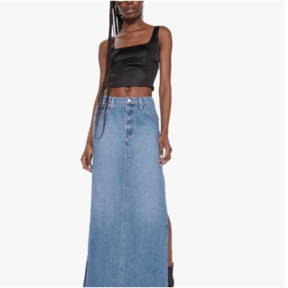 Mother Denim SNACKS! The Fun Dip Slice Maxi Skirt